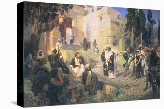 Christ and the Woman Taken in Adultery, 1888-Vasilij Dmitrievich Polenov-Premier Image Canvas
