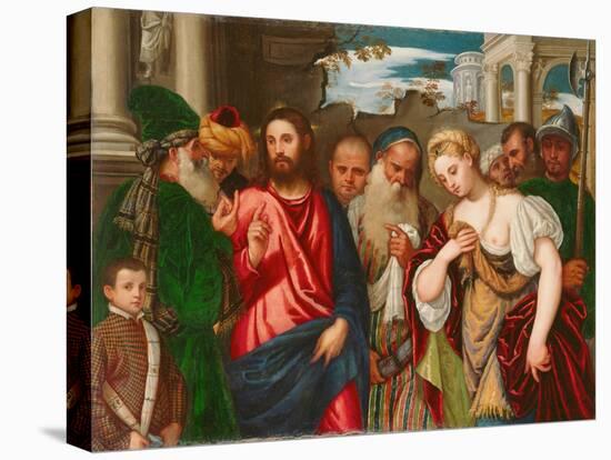 Christ and the Woman Taken in Adultery, C.1540-Veronese-Premier Image Canvas