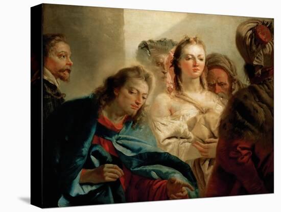 Christ and the Woman Taken in Adultery-Giambattista Tiepolo-Premier Image Canvas