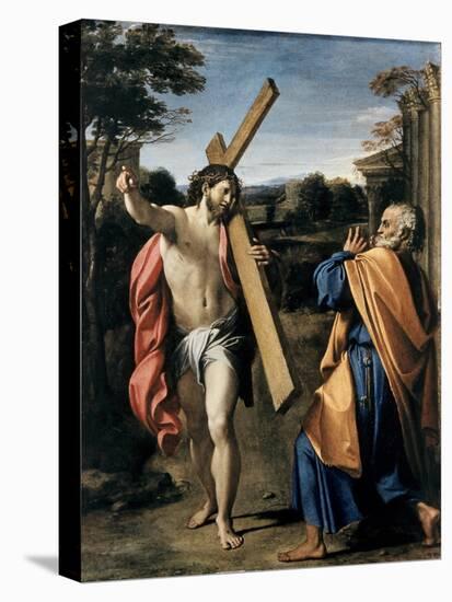 Christ Appearing to Saint Peter-Agostino Carracci-Premier Image Canvas