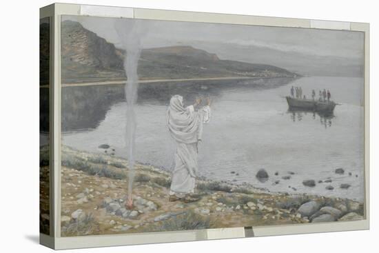 Christ Appears on the Shore of Lake Tiberias-James Tissot-Premier Image Canvas