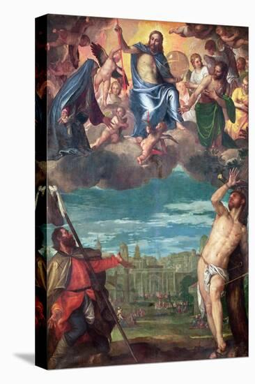 Christ Arresting the Plague with the Prayers of the Virgin, St. Rocco and St. Sebastian-Paolo Veronese-Premier Image Canvas