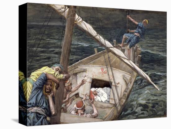 Christ Asleep During the Storm, Illustration for 'The Life of Christ', C.1886-94-James Tissot-Premier Image Canvas