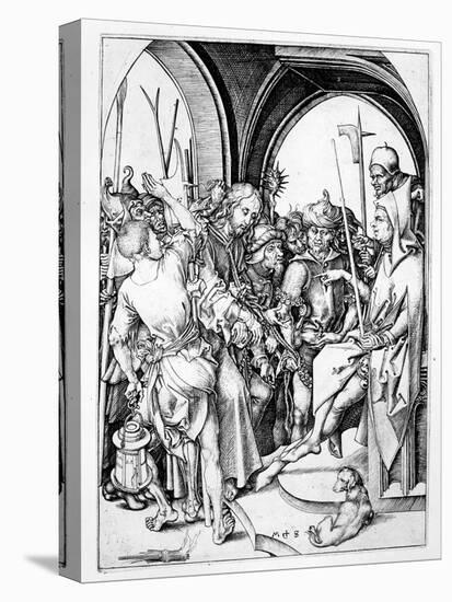 Christ before Annas (Engraving)-Martin Schongauer-Premier Image Canvas