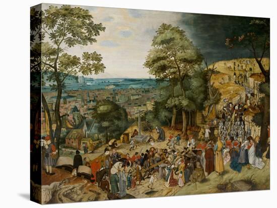 Christ Carrying the Cross by Brueghel, Pieter, the Younger (1564-1638). Oil on Wood, between 1598 A-Pieter the Younger Brueghel-Premier Image Canvas