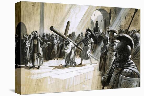 Christ Carrying the Cross-Andrew Howat-Premier Image Canvas