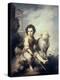 Christ Child as Shepherd-Bartolome Esteban Murillo-Premier Image Canvas