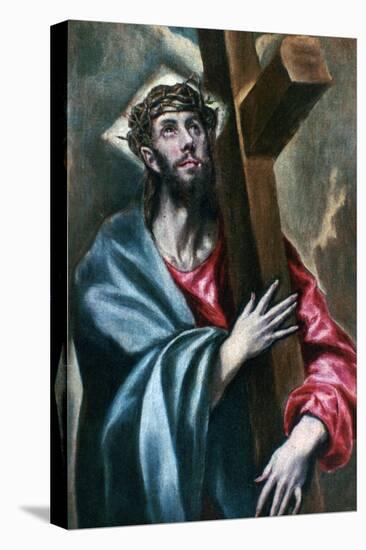 Christ Clasping the Cross, 1600-1610-El Greco-Premier Image Canvas