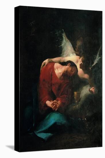 Christ Comforted by an Angel-null-Premier Image Canvas