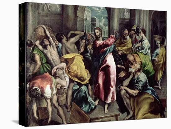 Christ Driving the Traders from the Temple, circa 1600-El Greco-Premier Image Canvas