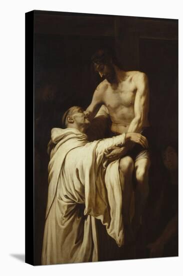 Christ Embracing Saint Bernard, Ca. 1626-Francisco Ribalta-Premier Image Canvas