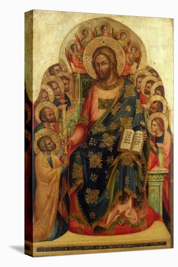 Christ Enthroned with Saints and Angels Handing the Key to St. Peter-Veneziano Lorenzo-Premier Image Canvas