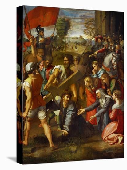 Christ Falls on the Way to Calvary-Raphael-Premier Image Canvas