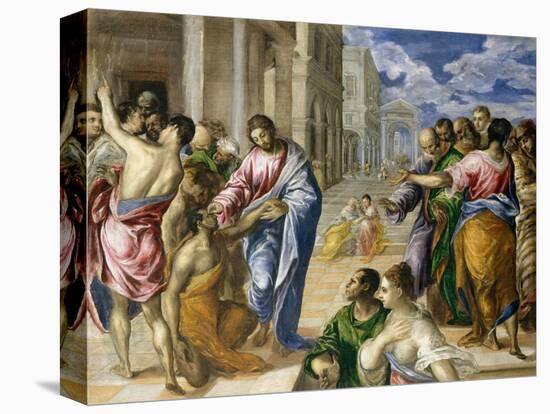 Christ Healing the Blind, c.1570-El Greco-Premier Image Canvas