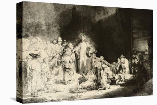 Christ Healing the Sick, 'The Hundred Guilder Print', C. 1649-Rembrandt van Rijn-Premier Image Canvas
