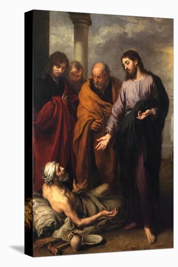 Christ Heals the Paralytic-Bartolome Esteban Murillo-Stretched Canvas