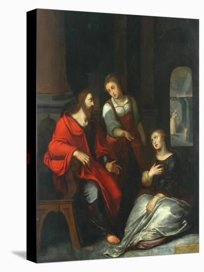 Christ in the House of Mary and Martha, 1556-Otto van Veen-Premier Image Canvas