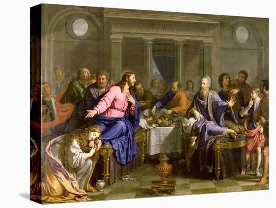 Christ in the House of Simon the Pharisee, C.1656-Philippe De Champaigne-Premier Image Canvas