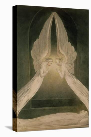 Christ in the Sepulchre, Guarded by Angels-William Blake-Premier Image Canvas