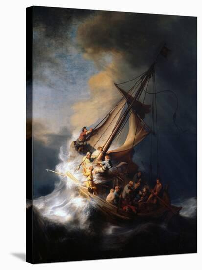 Christ in the Storm on the Lake of Galilee, 1633-Rembrandt van Rijn-Premier Image Canvas