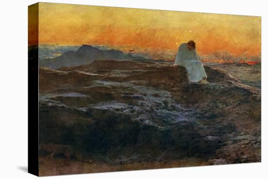 Christ in the Wilderness, 1898-Briton Riviere-Premier Image Canvas