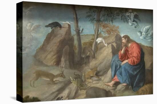 Christ in the Wilderness-Moretto Da Brescia-Stretched Canvas