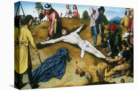 Christ Nailed to the Cross, C1481-Gerard David-Premier Image Canvas