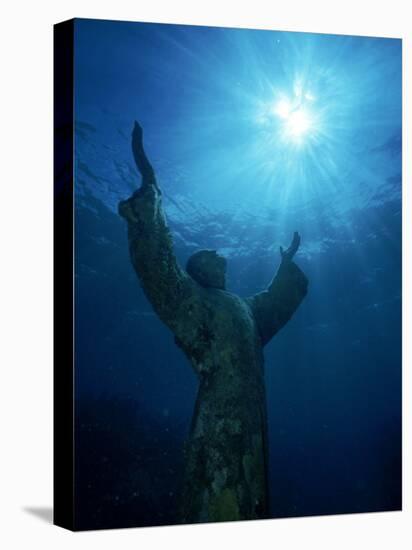 Christ of the Abyss Statue, Pennekamp State Park, FL-Shirley Vanderbilt-Premier Image Canvas