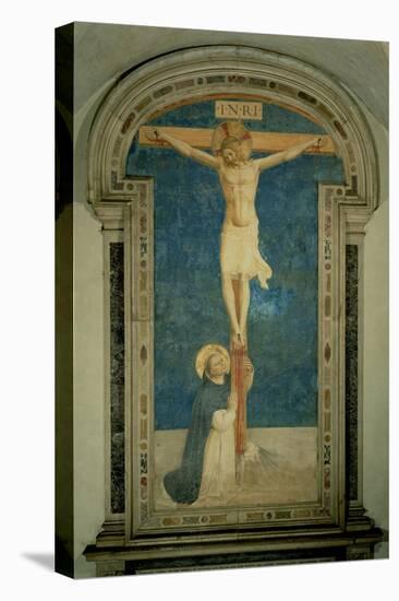Christ on the Cross Adored by St. Dominic-Fra Angelico-Premier Image Canvas