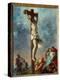 Christ on the Cross. Painting by Eugene Delacroix (1798-1863), 1853. Oil on Canvas Dim: 0.73 X 0.59-Ferdinand Victor Eugene Delacroix-Premier Image Canvas