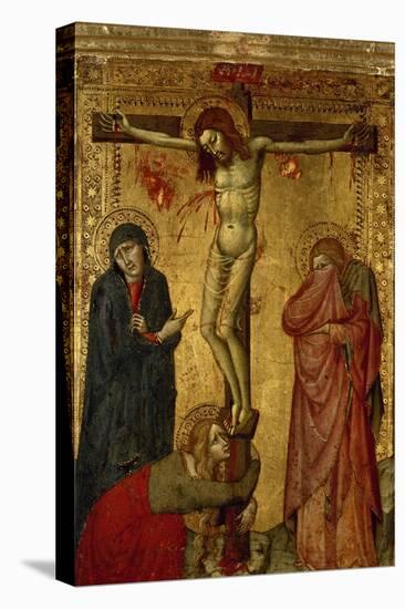 Christ on the Cross with Mary, John and Magdalena-Simone Martini-Premier Image Canvas