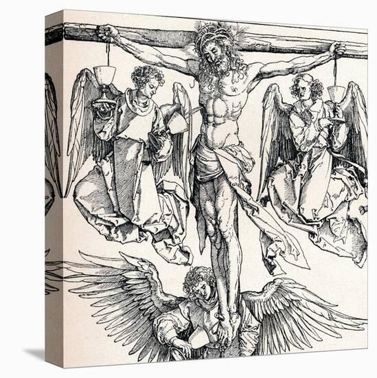 Christ on the Cross with Three Angels, 1523-1525-Albrecht Dürer-Premier Image Canvas