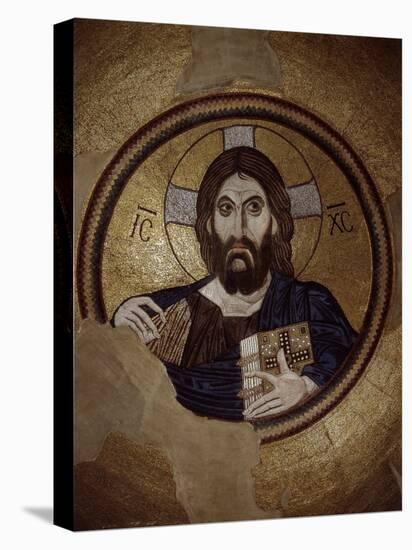 Christ Pantocrator, Mosaic, Cupola, Daphni Monastery, late 11th century Byzantine, Greece-null-Premier Image Canvas