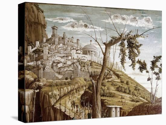 Christ Praying in the Garden of Olive Trees, Left Part of the Predelle, Altarpiece of San Zeno (Tem-Andrea Mantegna-Premier Image Canvas
