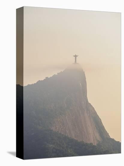 Christ the Redeemer and Corcovado Mountain at sunrise, Rio de Janeiro, Brazil, South America-Karol Kozlowski-Premier Image Canvas