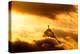 Christ the Redeemer Statue in Clouds on Sunset-dabldy-Premier Image Canvas
