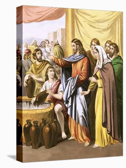 Christ Turning Water into Wine-English-Premier Image Canvas