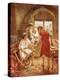 Christ Working with Joseph as a Carpenter-William Brassey Hole-Premier Image Canvas