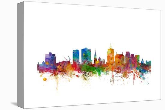 Christchurch New Zealand Skyline-Michael Tompsett-Stretched Canvas