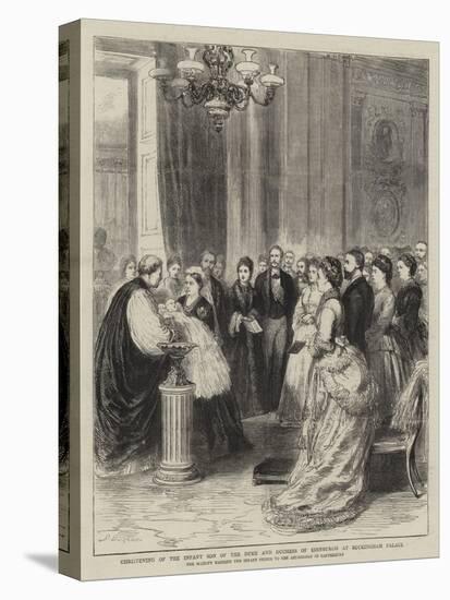 Christening of the Infant Son of the Duke and Duchess of Edinburgh at Buckingham Palace-Godefroy Durand-Premier Image Canvas