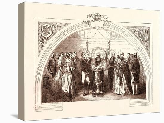 Christening of the Prince of Wales at St. George's Chapel, Windsor, January 25, 1842. Uk-null-Premier Image Canvas