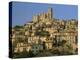 Christian Church on the Skyline and Houses in the Village of Eus, Languedoc Roussillon, France-Michael Busselle-Premier Image Canvas