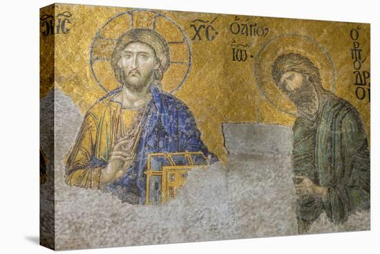 Christian Wall Mosaic. Hagia Sophia. Istanbul. Turkey-Tom Norring-Premier Image Canvas