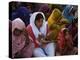 Christians Pray During a Ceremony to Celebrate Orthodox Palm Sunday, Outside a Church in Pakistan-null-Premier Image Canvas