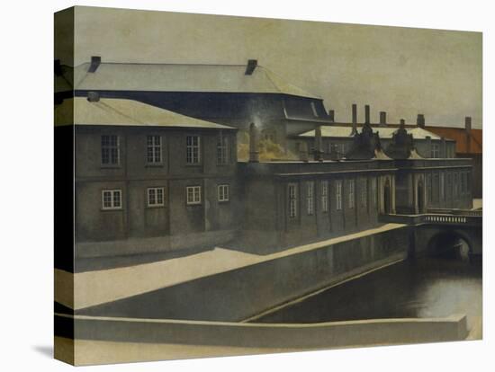 Christiansborg Palace from the Marmorbroen Bridge-Vilhelm Hammershoi-Premier Image Canvas