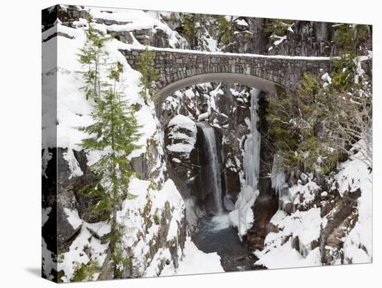 Christine Falls, Rainier National Park, Mt, Washington, Usa-Jamie & Judy Wild-Premier Image Canvas