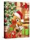 Christmas Bear with Presents-MAKIKO-Premier Image Canvas