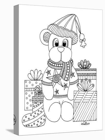 Christmas Bear-KCDoodleArt-Premier Image Canvas