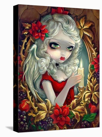 Christmas Candle-Jasmine Becket-Griffith-Stretched Canvas