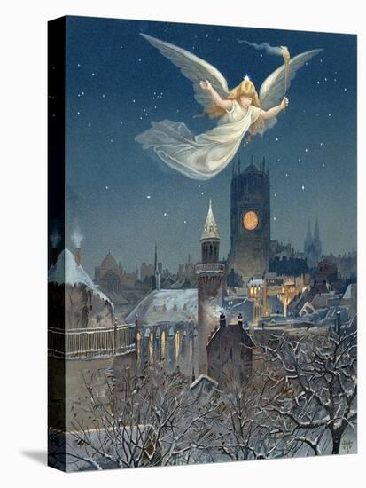 Christmas Card Designed by Thomas Moran, 1885-null-Premier Image Canvas